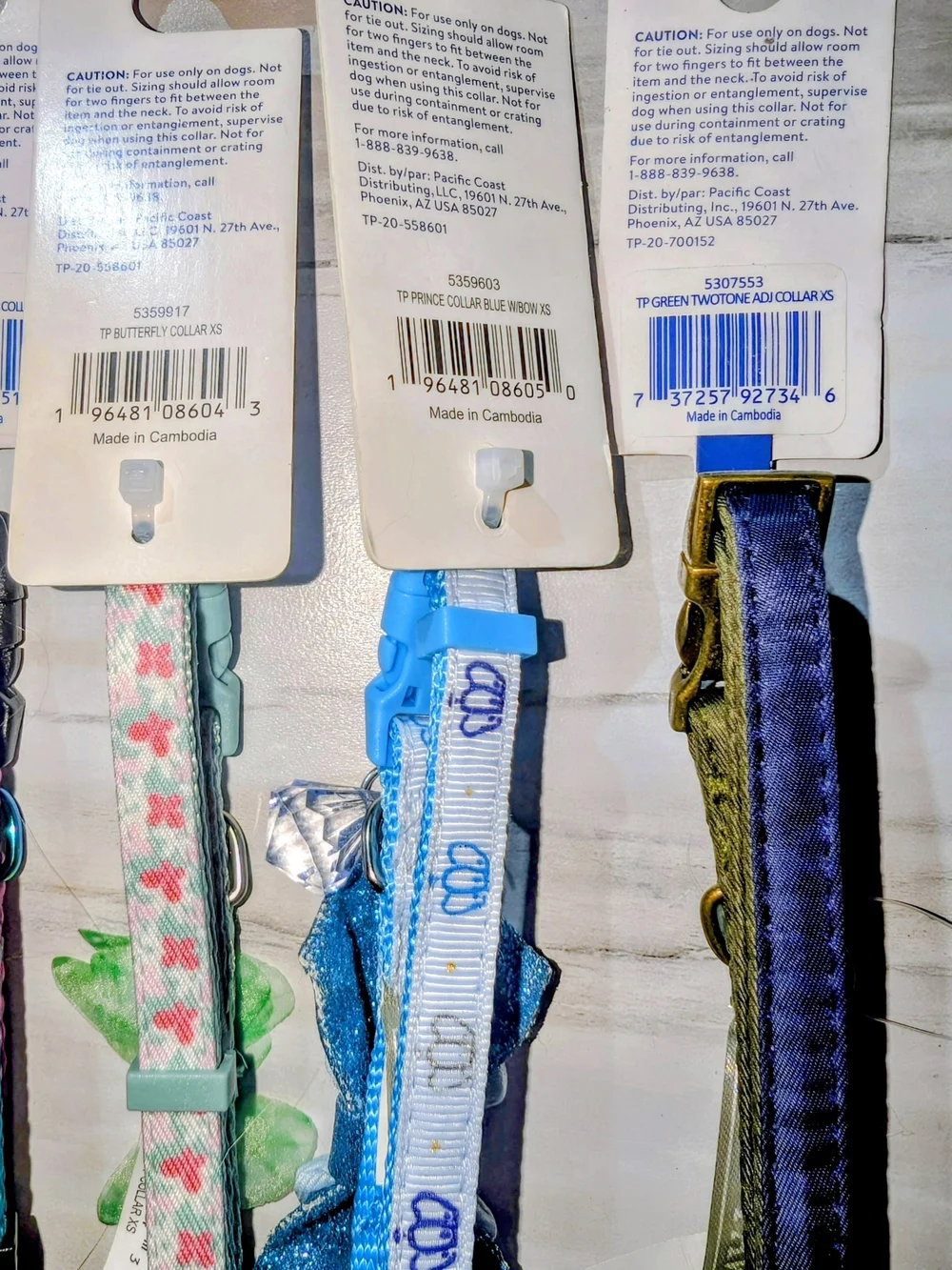 Top Paw X-Small Cat Collars 8-12in - Lot of 5